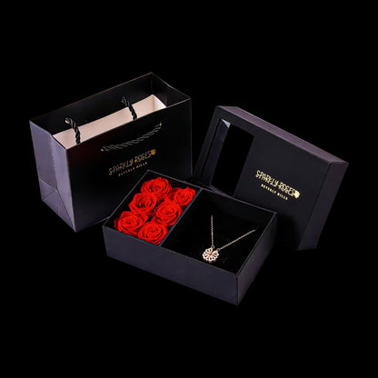 Clover Heart Necklace Gift Set