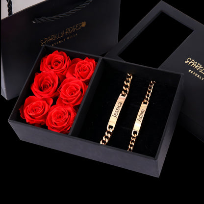 Engraved Bracelets Gift Set