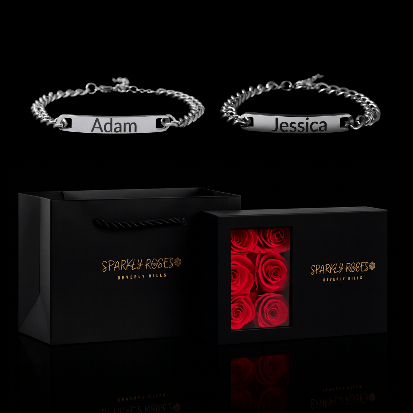 Engraved Bracelets Gift Set
