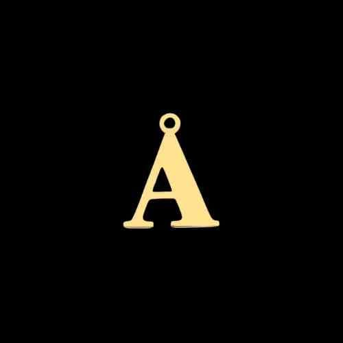 Permanent Bracelet Letter Charm