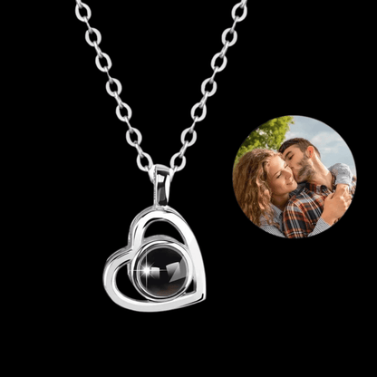 Picture Heart Necklace Gift Set