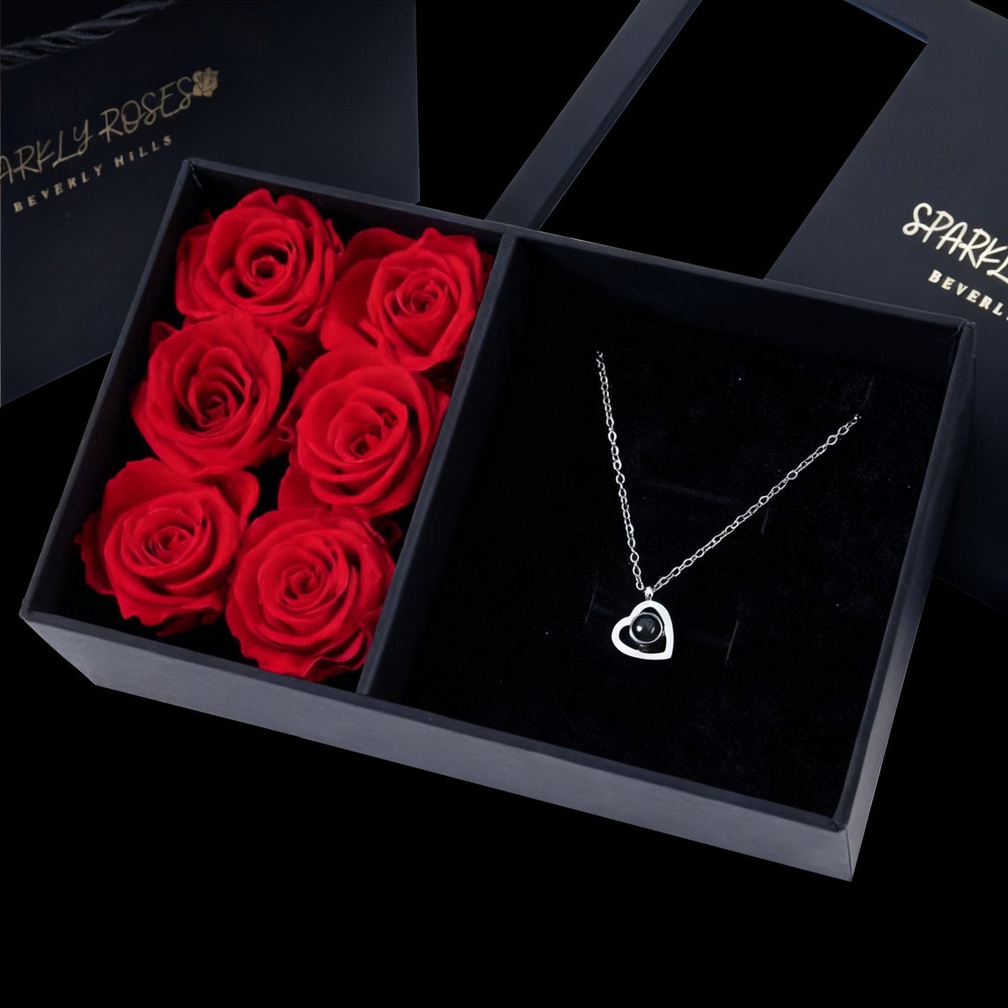 Picture Heart Necklace Gift Set