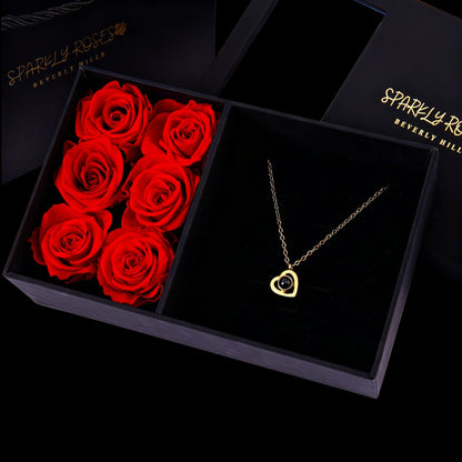 Picture Heart Necklace Gift Set