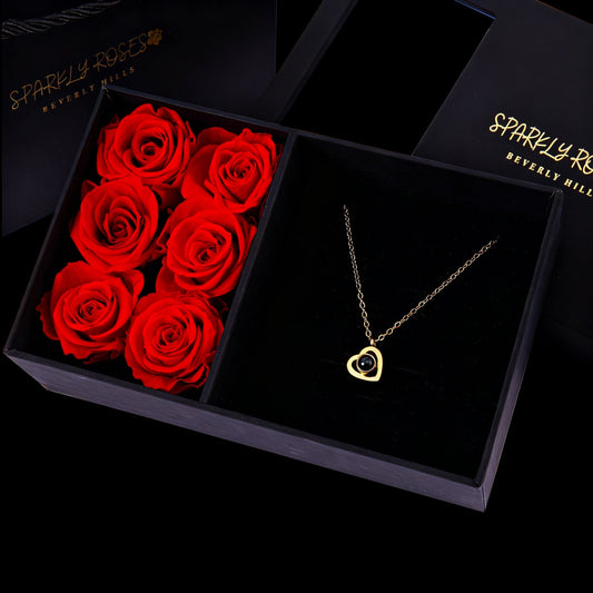 Picture Heart Necklace Gift Set