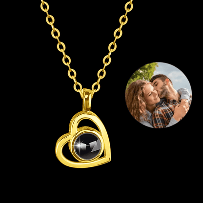Picture Heart Necklace Gift Set