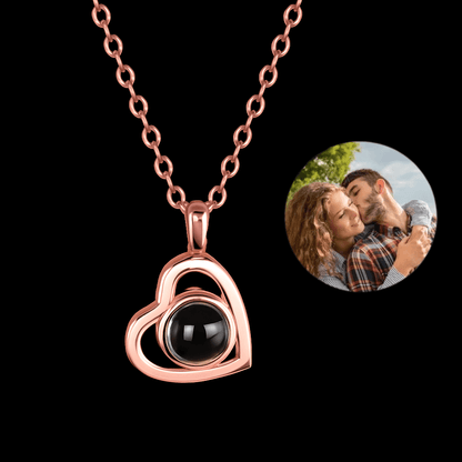 Picture Heart Necklace Gift Set