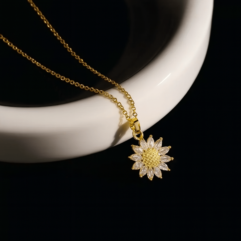 Sunflower Box & Necklace