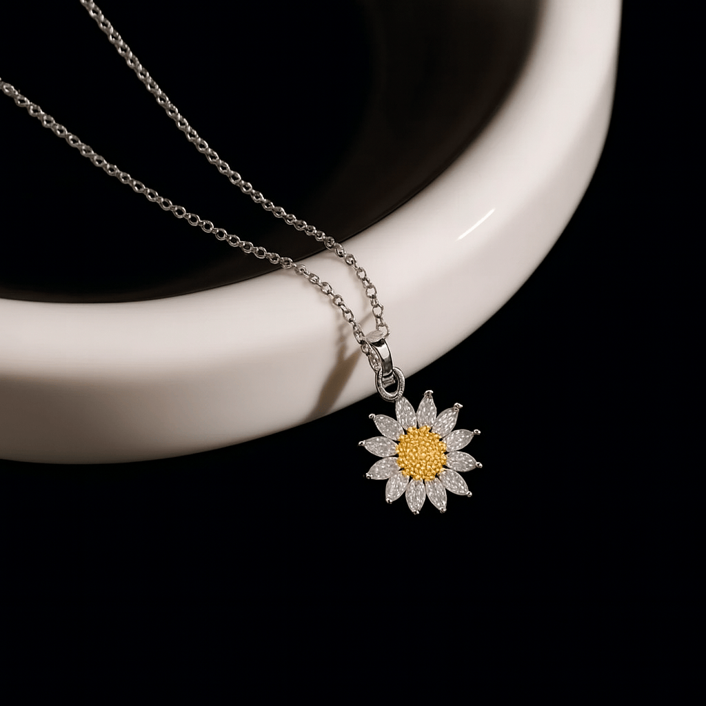 Sunflower Box & Necklace