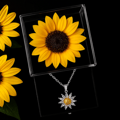 Sunflower Box & Necklace