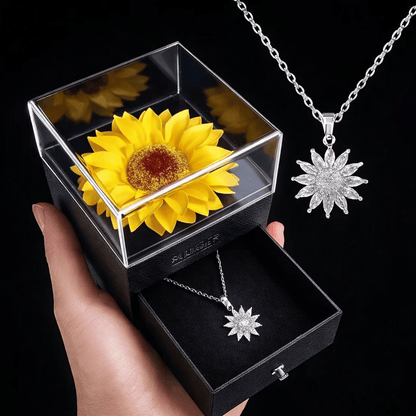 Sunflower Box & Necklace