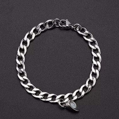His & Hers Magnetic Heart Bracelet